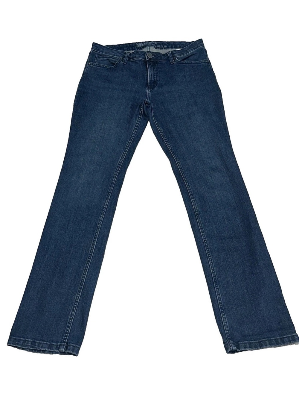 Wrangler Straight Leg Women’s Blue Jeans 31x34 Classic Denim Stretch Casual - Picture 4 of 10
